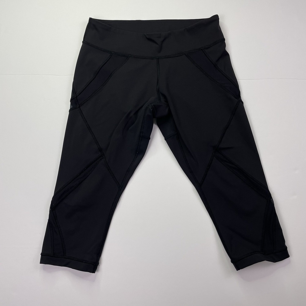 Lululemon Leggings Cropped Capri Style Women's Size 6 Yoga Compression Black